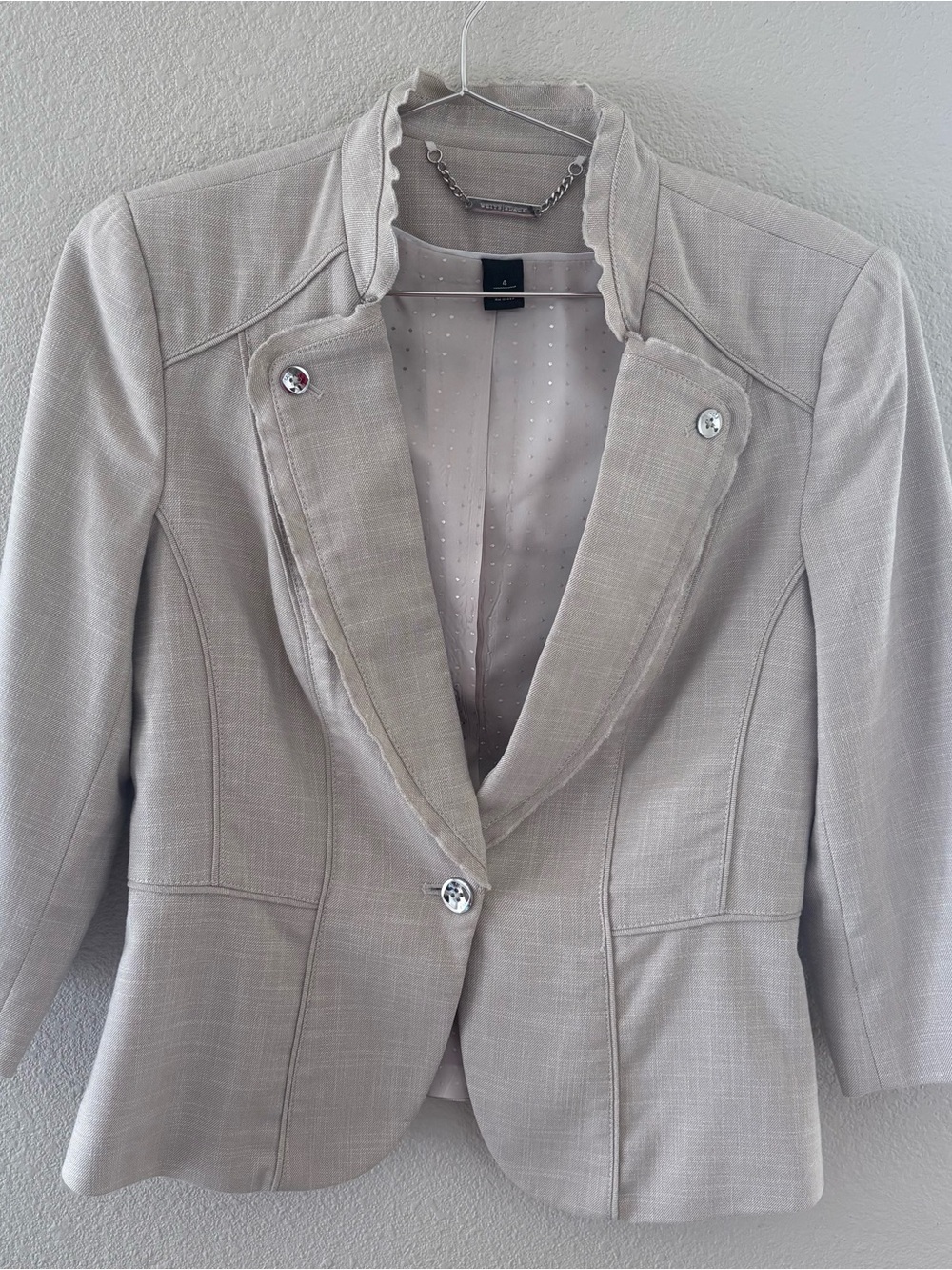 White House Black Market jacket/blazer in khaki color